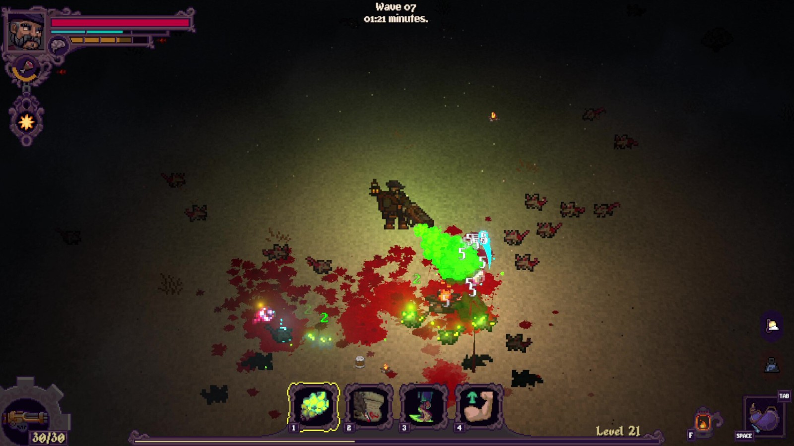 仿吸血鬼幸存者生存《When the Light Dies》上架steam 