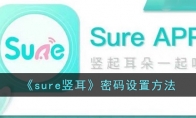 《sure竖耳》攻略——密码设置方法